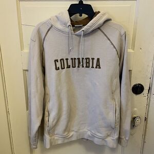 Columbia Sweatshirt - Mens L - Beige Vintage Hoodie